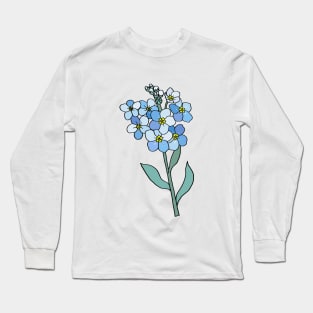 Alaska State Flower Long Sleeve T-Shirt